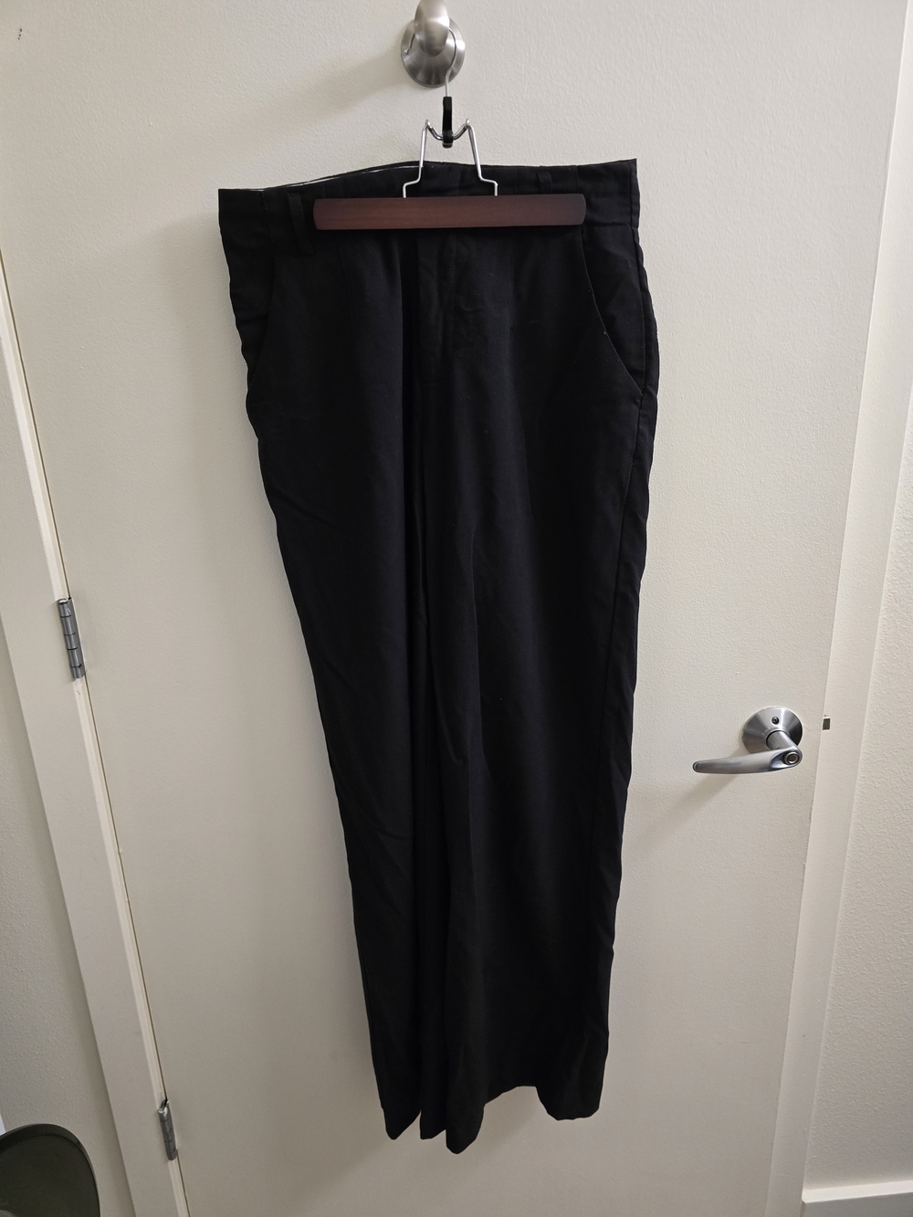 Sans Souci Black Wide-Leg Trousers
